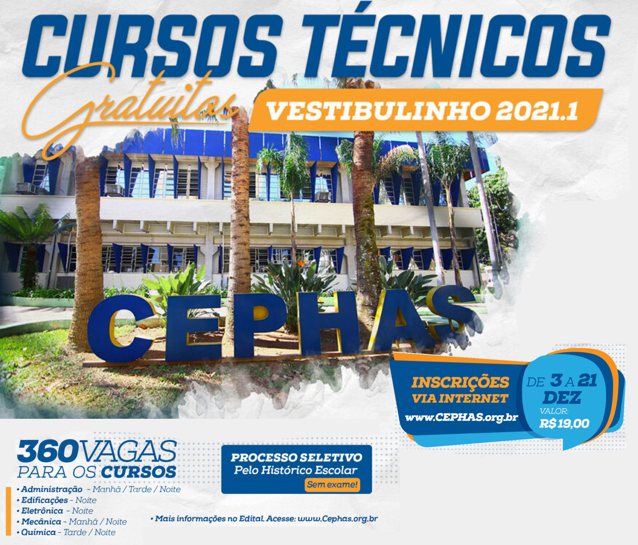 Cephas oferece 80 vagas pelo Pronatec-Mediotec