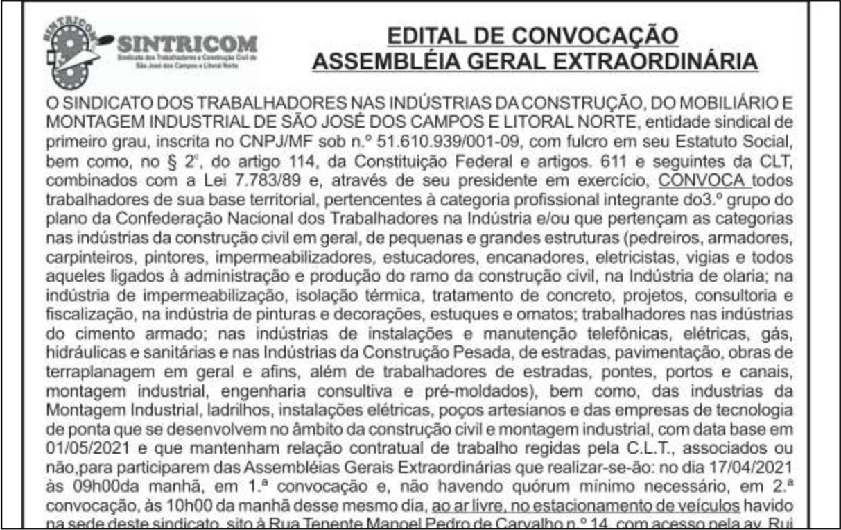 Todos às Assembleias!