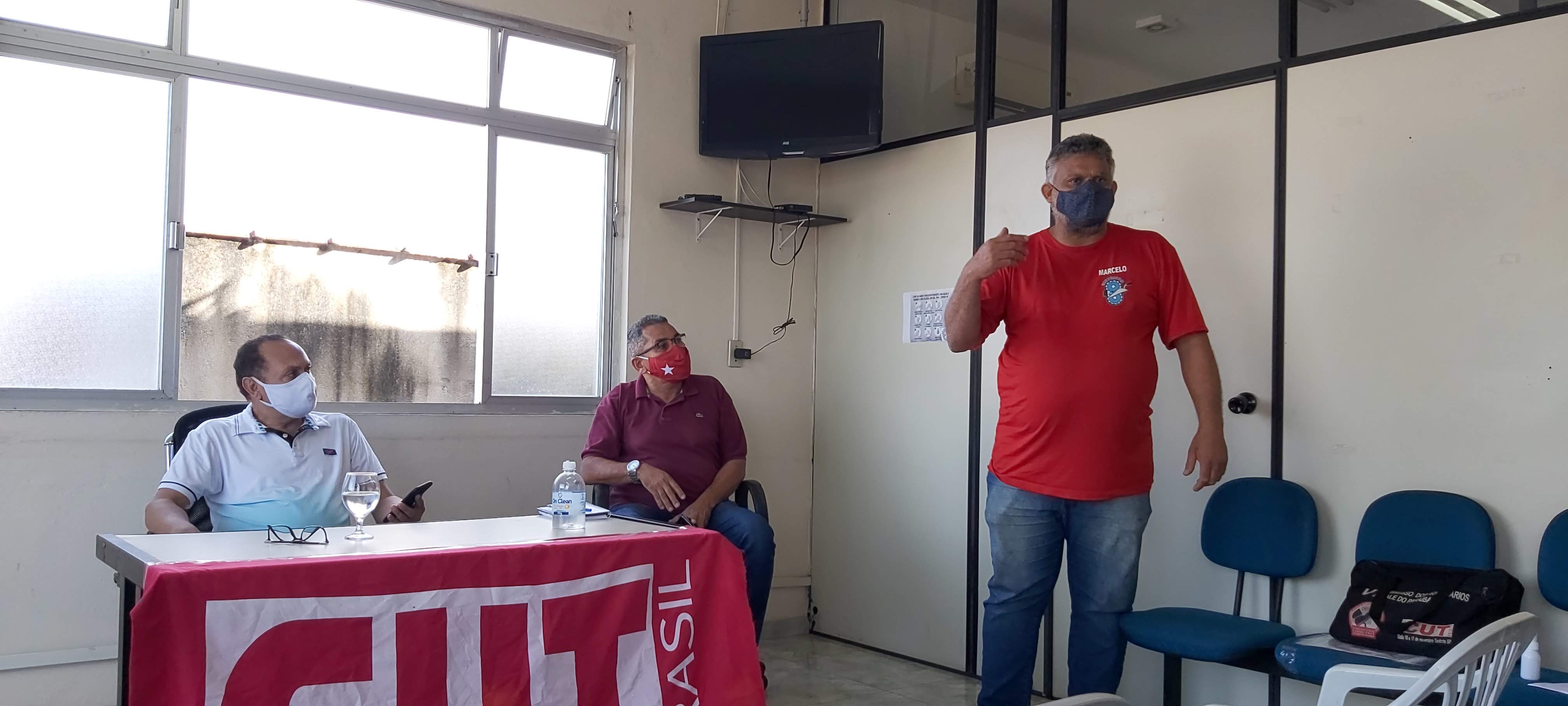 CUT Vale do Paraíba se reúne e traça ações em prol dos trabalhadores