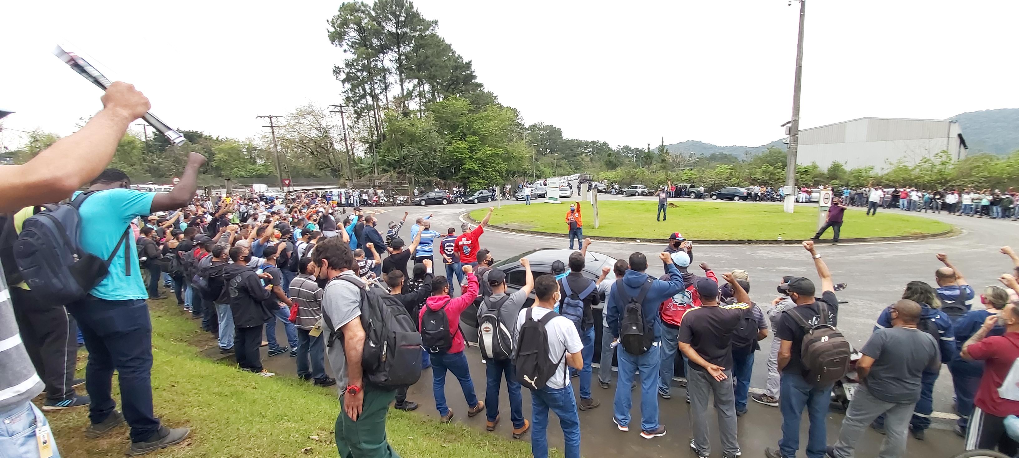 Sintricom participa de Ato unificado contra condutas antissindicais da RPBC