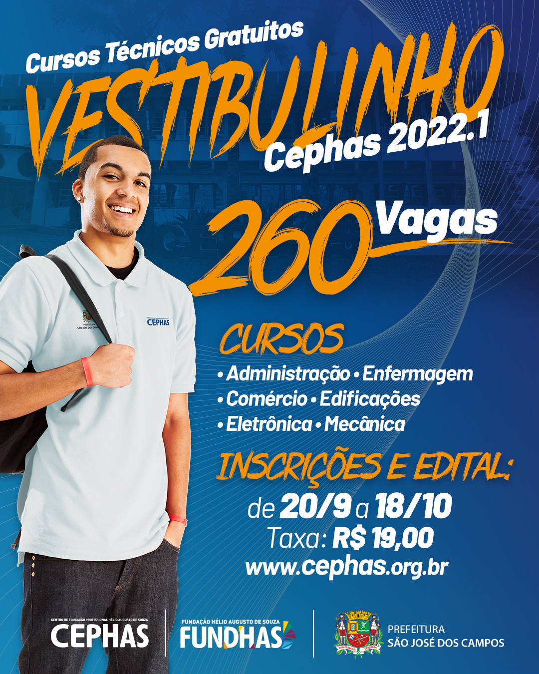 Aberta inscrições para vestibulinho Cephas