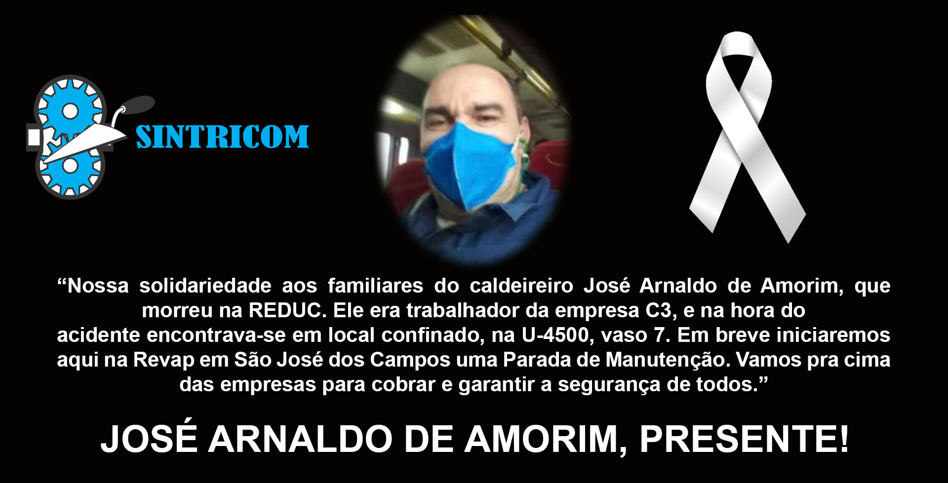 Petroleiros protestam contra morte de trabalhador na Refinaria de Duque de Caxias