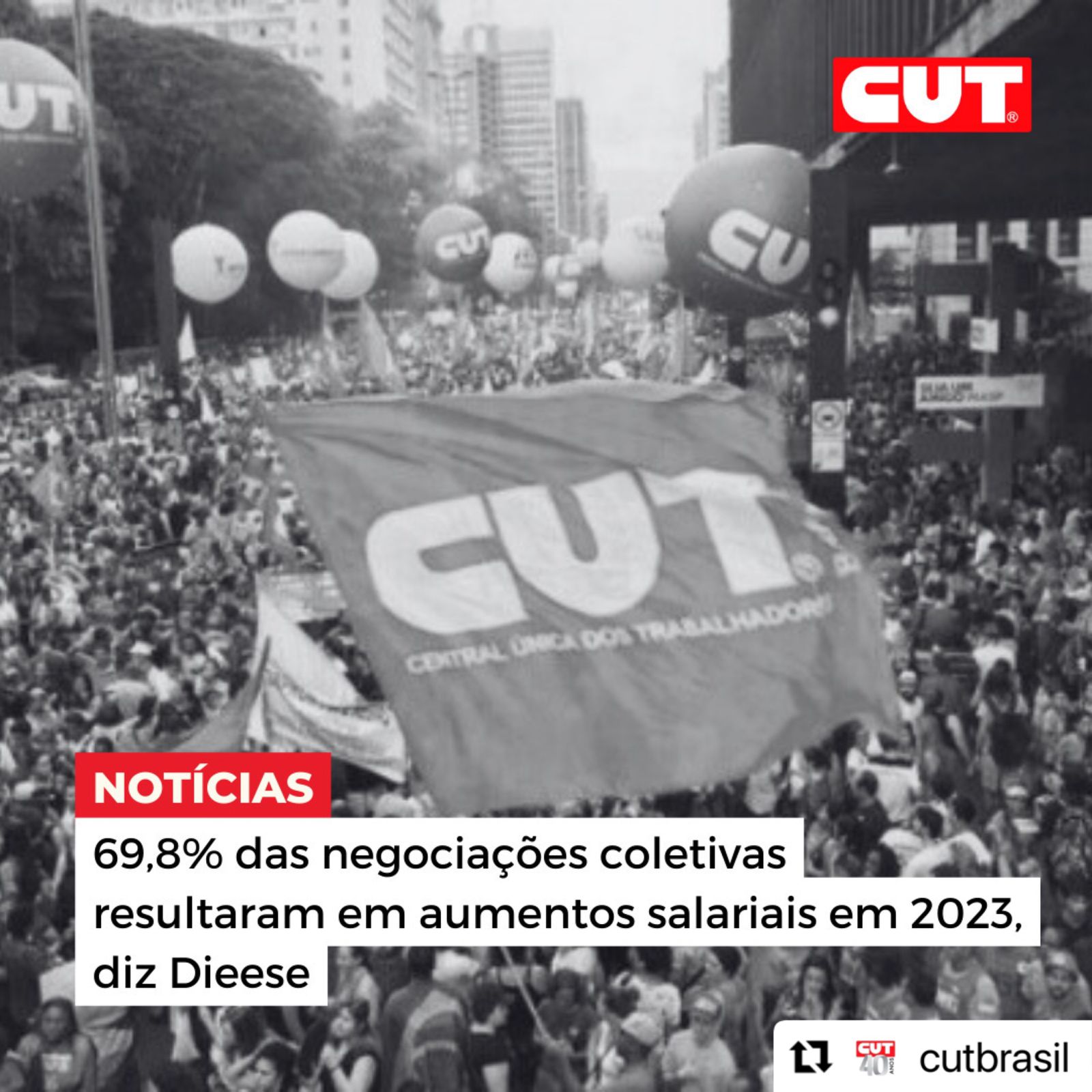 69,8% das negociações coletivas resultaram em aumentos salariais em 2023, diz Dieese