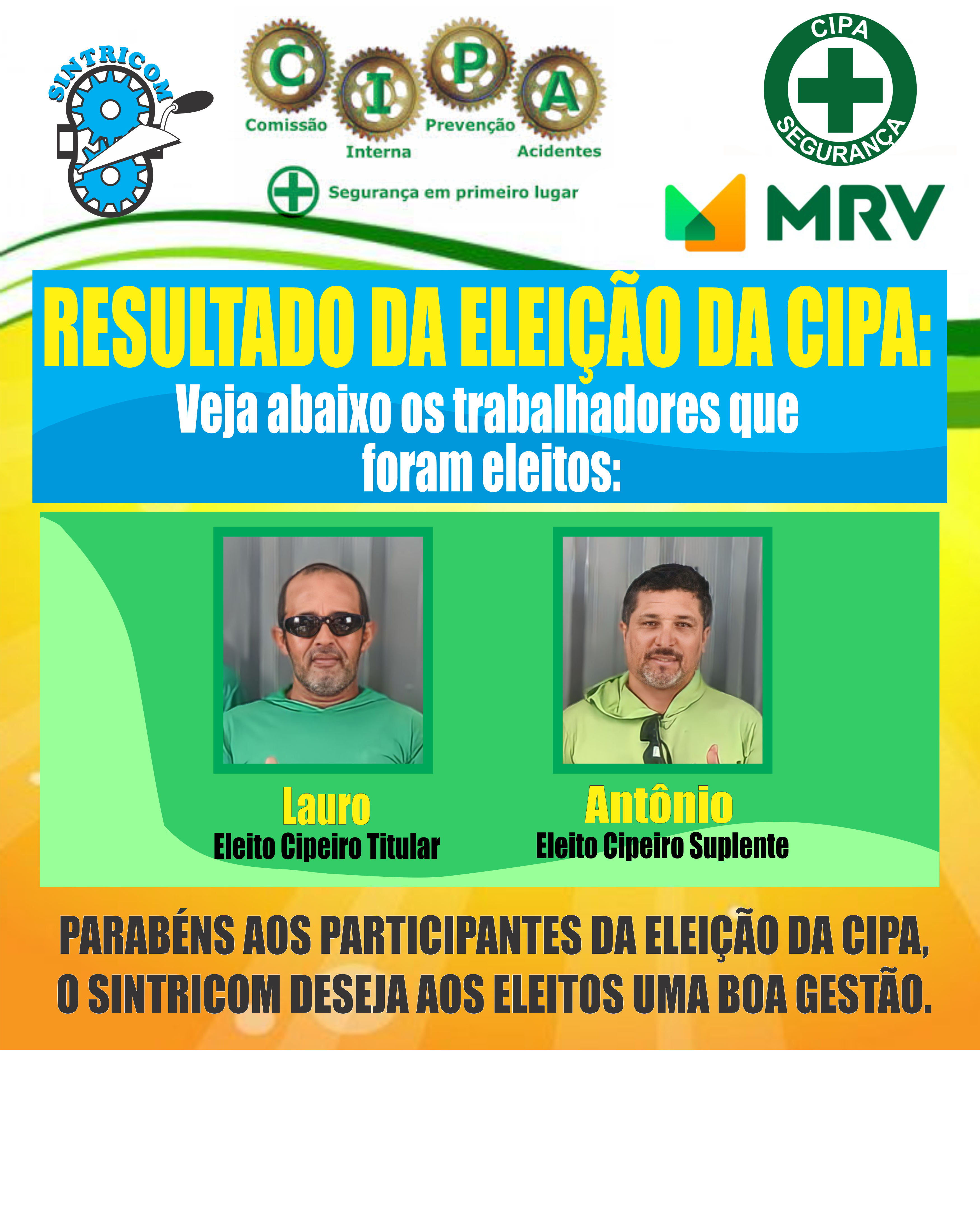 Eleição de cipeiros na MRV Campo di Milani conta com diretor do Sintricom entre os eleitos