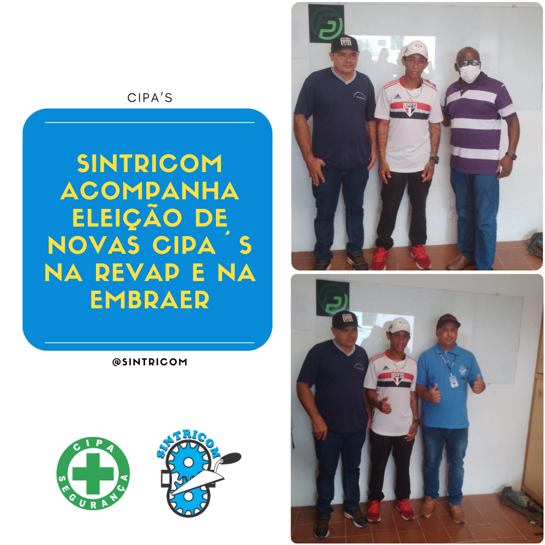 Sintricom acompanha eleição de novas CIPA´s na Revap e na Embraer