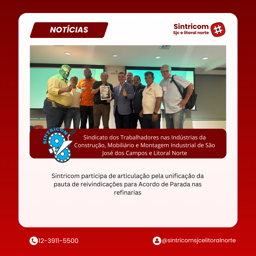 Sintricom participa de articulação pela unificação da pauta de reivindicações para Acordo de Parada nas refinarias