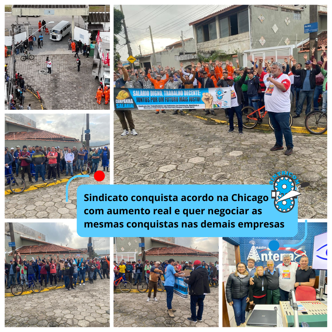 Sindicato conquista acordo na Chicago com aumento reale quer negociar as mesmas conquistas nas demais empresas