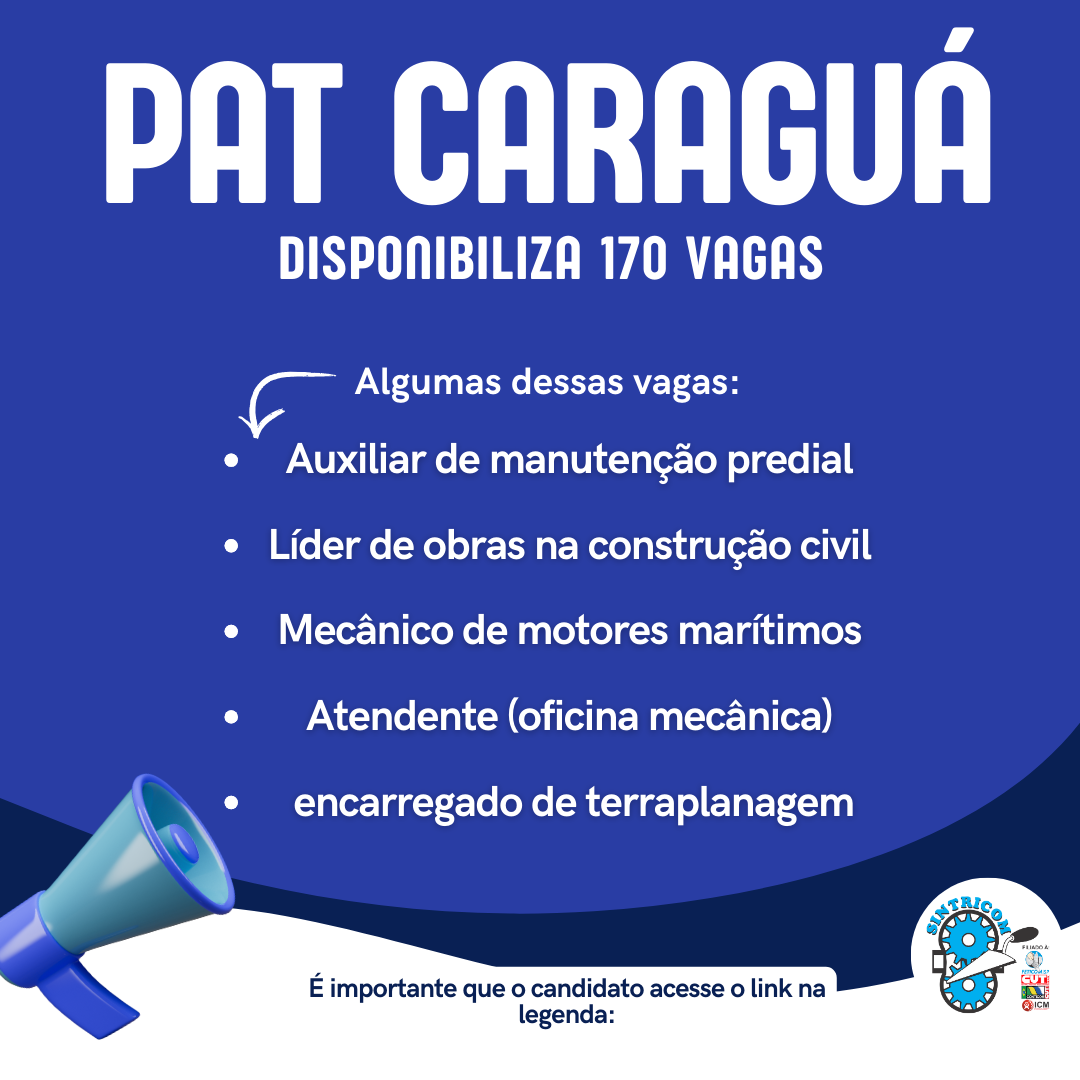 PAT de Caraguatatuba disponibiliza mais de 170 vagas de emprego