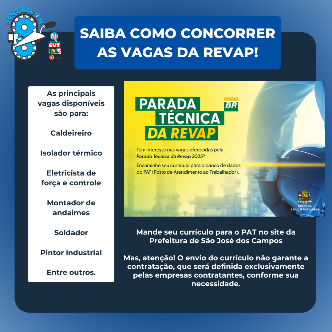 Prefeitura tem serviço para quem busca vaga na parada da Revap
